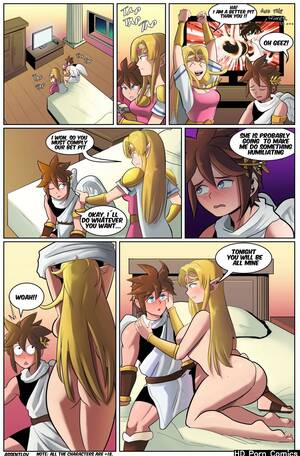 naked cartoon zelda - Zelda And Pit comic porn | HD Porn Comics