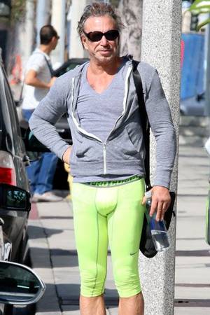 Anna Kooiman Porn Bondage - Mickey Rourke's hideously cringe-worthy plastic surgery is bad enough but  his fashion sense?