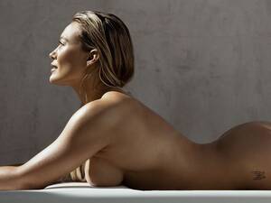 dom bbw posing nude - Hilary Duff Poses Naked And Talks Body Acceptance, Motherhood