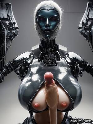 fat robot porn - Porn image of big ass femdom titjob robot busty fat handjob created by AI