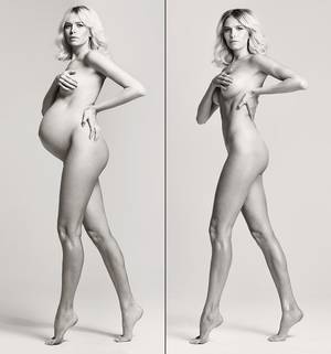 hot nude pregnant progression - Elena Perminova poses nude while pregnant for Vogue Russia.