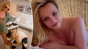 Britney Spears Xxx - Britney Spears gets licked by mystery man, goes topless in new videos  shared days after announcing divorce | Fox News