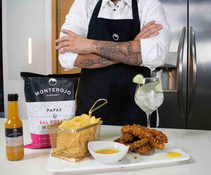 Bid%c3%a8 - Chicken Fingers apanados con en Chips de Papas de BBQ Dulce