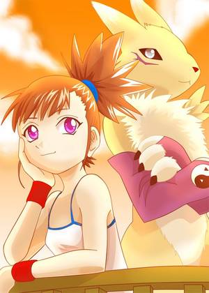 Anime Freak Out Girl Porn - (Digimon Tamers) Renamon + Makino/Rika