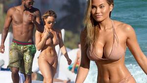 girlfriend beach nudes - Jason DeRulo's girlfriend Daphne Joy 'accidentally posts nearly-naked photo  on SnapChat wearing just a G-string' - Mirror Online