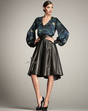 Fetish Skirt - Satin Blouses Fetish 23