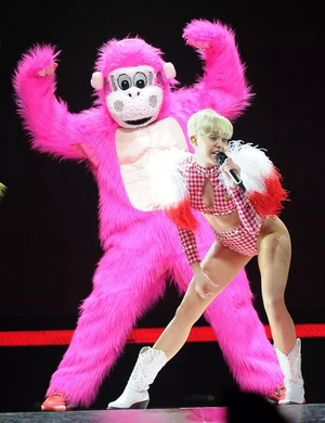 Miley Cyrus Christmas Porn - Miley Cyrus' Bangerz tour in pictures: Soft porn or artistic genius? -  Mirror Online