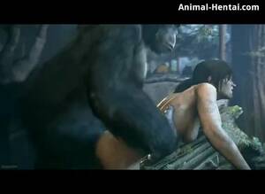 Gorilla Bestiality Cartoon Porn - Animal Hentai XXX Movie ] Gorilla fucks a petite hentai slut - AhentaiTV