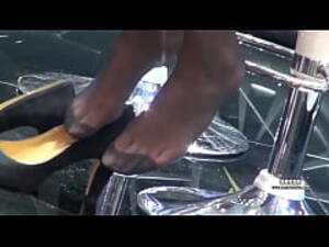 candid reinforced toe foot - Hostess Candid Black Nylon Feet Reinforced Toe - xxx Mobile Porno Videos &  Movies - iPornTV.Net