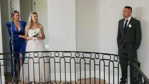 lesbian bride licking - Horny bride is having lesbian sex moments before wedding - PornID XXX