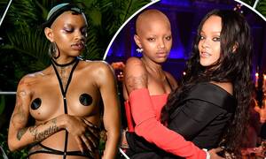 jessica alba spanked video - Slick Woods recounts being SPANKED by Rihanna while going into labour on  Fenty NYFW catwalk | Daily Mail Online