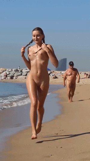girls get naked on the beach - Naked girl running on the beach | SexPin.net â€“ Free Porn Pics and Sex Videos