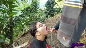 latina big natural tits sunglasses - Latina with Glasses and Big Tits gives a Blowjob Outdoors - Pornhub.com