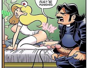 double penetration cartoons - Sexy nurse enjoys a dazzling double penetration, only in jab porn cartoons