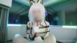 latex handjob and lotion - Arknights Kal'tsit Cosplay Femdom Lotion Satin Glove Handjob Hentai Video |  CosXplay.com