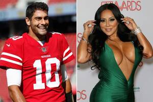 date with a pornstar - Jimmy Garoppolo wines and dines porn star Kiara Mia