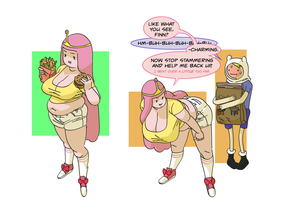 Bbw Cartoon Porn Adventure Time - Rule 34 - adventure time bbw belly belly overhang bent over big belly big  breasts breasts busty chubby chubby female cleavage comic deep navel  dialogue eating fast food fat female female/male female