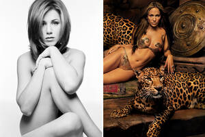 Aniston Jennifer Lopez Porn - Jennifer Aniston poses naked and Jennifer Lopez braves big cats for  incredible charity auction pics | The Sun