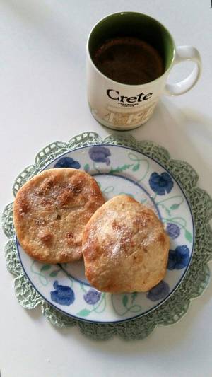 crete - Cheese Cretan Pies for breakfast