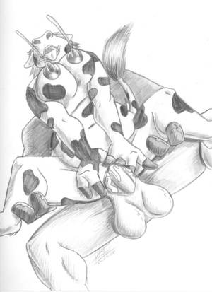 bbw cow furry lactating - Chubby Cow Gal Fucked by thebadgergrymm