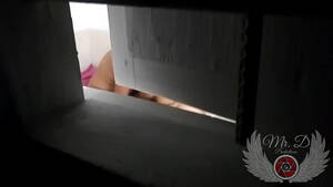 miami dorm sex hidden cam - I catch my young and beautiful neighbor having sex at night with her who  has just arrived from Miami at his parents' house. They almost caught me  while spying on them and