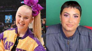 hot lesbian orgy demi lovato - JoJo Siwa Says Demi Lovato Sparked Her 'Gay Awakening'