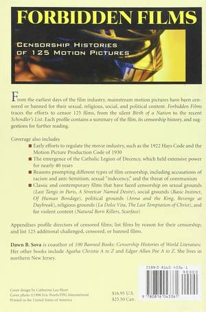 Forbidden Banned Porn - Forbidden Films: Censorship Histories of 125 Motion Pictures (Facts on File  Library of World Literature): Dawn B. Sova: 9780816043361: Amazon.com: Books