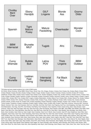 lesbian big black ass fat - Porno Bingo Cards to Download, Print and Customize!