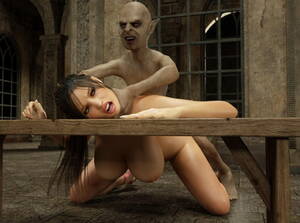 3d Rough Sex Porn - Delicious 3d hottie loves having rough sex with a goblin | Elf raped by  demons