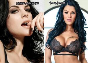 Hottest Celebrity Porn Stars - Hot Female Celebrities And Their Sexy Porn Star Doppelgangers