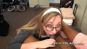 nerdy blonde interracial hard - Nerdy blonde gags deep on the agent's BBC before the banging - XVIDEOS.COM