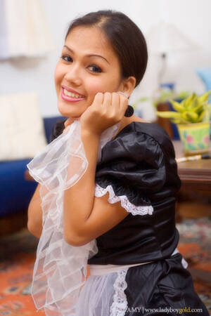 amy ladyboy french maid - Luscious ladyboy Amy is a sexy French maid - Pichunter