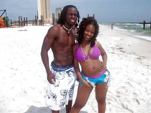 black couple fuck on beach - African couple having sex on rest on sea side, big picture #1.