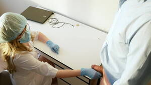 Female Doctor Check Up Porn - I came to check the dick, and checked the doctor's ass. | xHamster