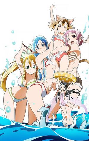 Liz Sword Art Online Nude - Sword Art Online, Leafa, Asuna, Silica, Lisbeth & Yui