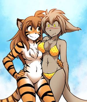 Anthro Tigress - Hangin With The Girls By Twokinds-nude by
