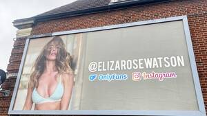 Advertised Porn - Billboards advertising OnlyFans model branded 'porn' by enraged locals |  indy100