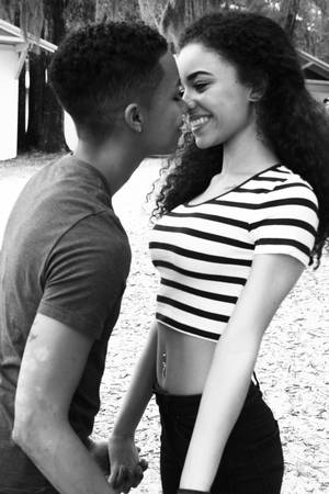 cute ebony lesbian porn - They're cute & her haircut is badass