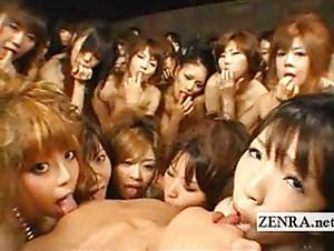Group Pov Porn - Japanese nude POV massive group kiss and licking orgy