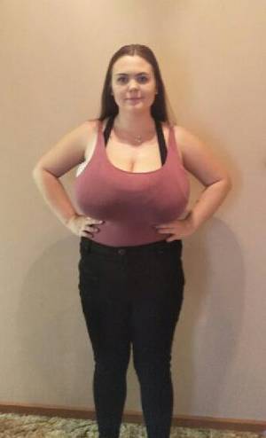 double g cup boobs - Sheridan, who had DD boobs at the age of 10, has to splash out