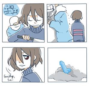 Frisk Dildo Porn - Rule 34 - ambiguous gender animated skeleton blue dildo bone brown hair  comic death dildo english text frisk hair human humor knife male mammal  nagisaheichou penis sans sex toy skeleton text undead