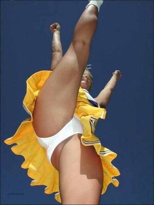 cheerleader white panties upskirt - Kicking Cheerleaders