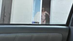 naked in window voyeur - Spying from car on a neighbor who washes window completely naked, public,  voyeur | AREA51.PORN