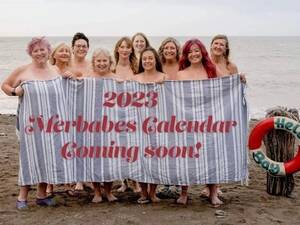 nude beach calendars - Women strip off for cheeky calendar on cold beach to promote body  positivity - Daily Star