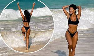 Nicole Scherzinger Sex Porn - Nicole Scherzinger, 42, showcases her incredible figure in a black  two-piece in Hawaii | Daily Mail Online