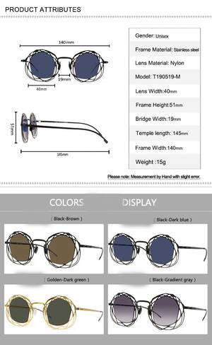 Black Green Glasses Porn - round sunglasses large frame glasses Nude women round sunglasses men glasses  face female tide with the polarized UV400 - AliExpress