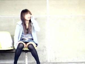 Japanese Public Sex Show - Pleasant japan playgirl shows off tits in public xxx scenes