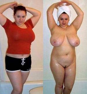 chubby dressed undressed - In And Out Of Her Clothes