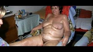 bbw granny pee - Young guy licking old hairy pussy of grandma