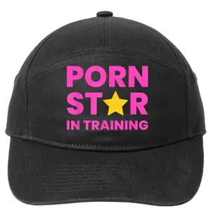 naughty - Porn Star In Training Naughty Adult 7-Panel Snapback Hat | TeeShirtPalace